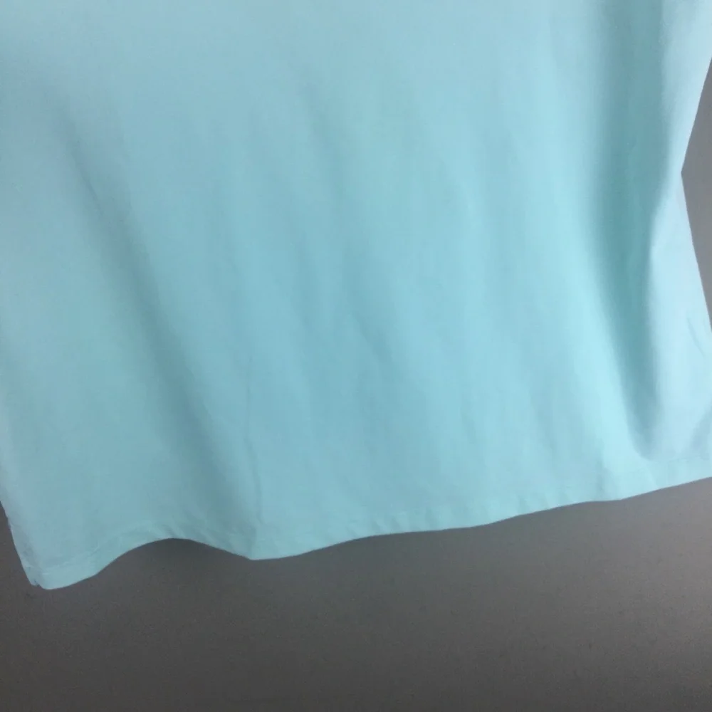 Lillie Green Single Button Sleeveless Mint Green Golf Polo Top Size Petite Large - Picture 5 of 8